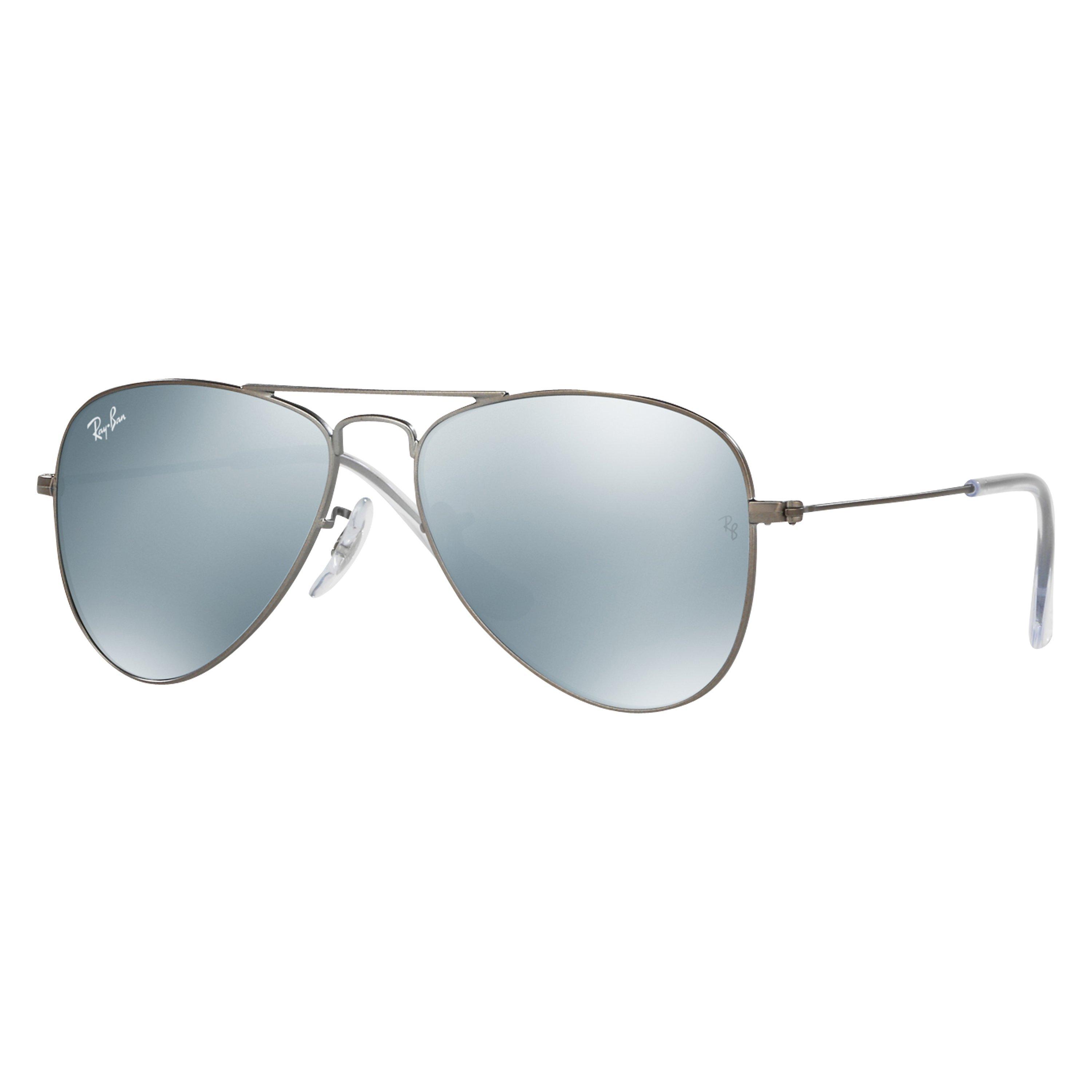 Ray-Ban Junior RJ9506S Aviator Sunglasses, Grey/Silver