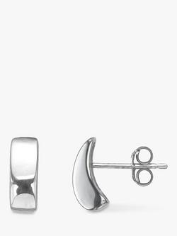 Nina B Rectangular Drop Earrings, Silver, Silver