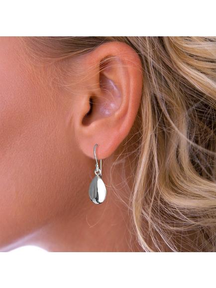 Nina B Hook Drop Earrings, Silver - view 2, Silver