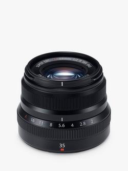 Fujifilm XF35mm f/2 R WR Fujinon Standard Lens, Black