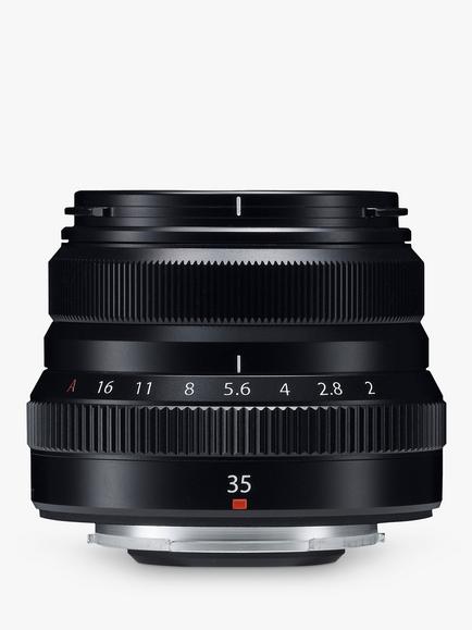 Fujifilm XF35mm f/2 R WR Fujinon Standard Lens - view 2, Black