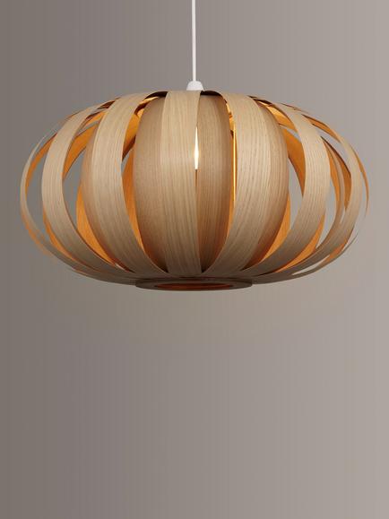 Tom Raffield Urchin Pendant Ceiling Light, 53cm, Oak