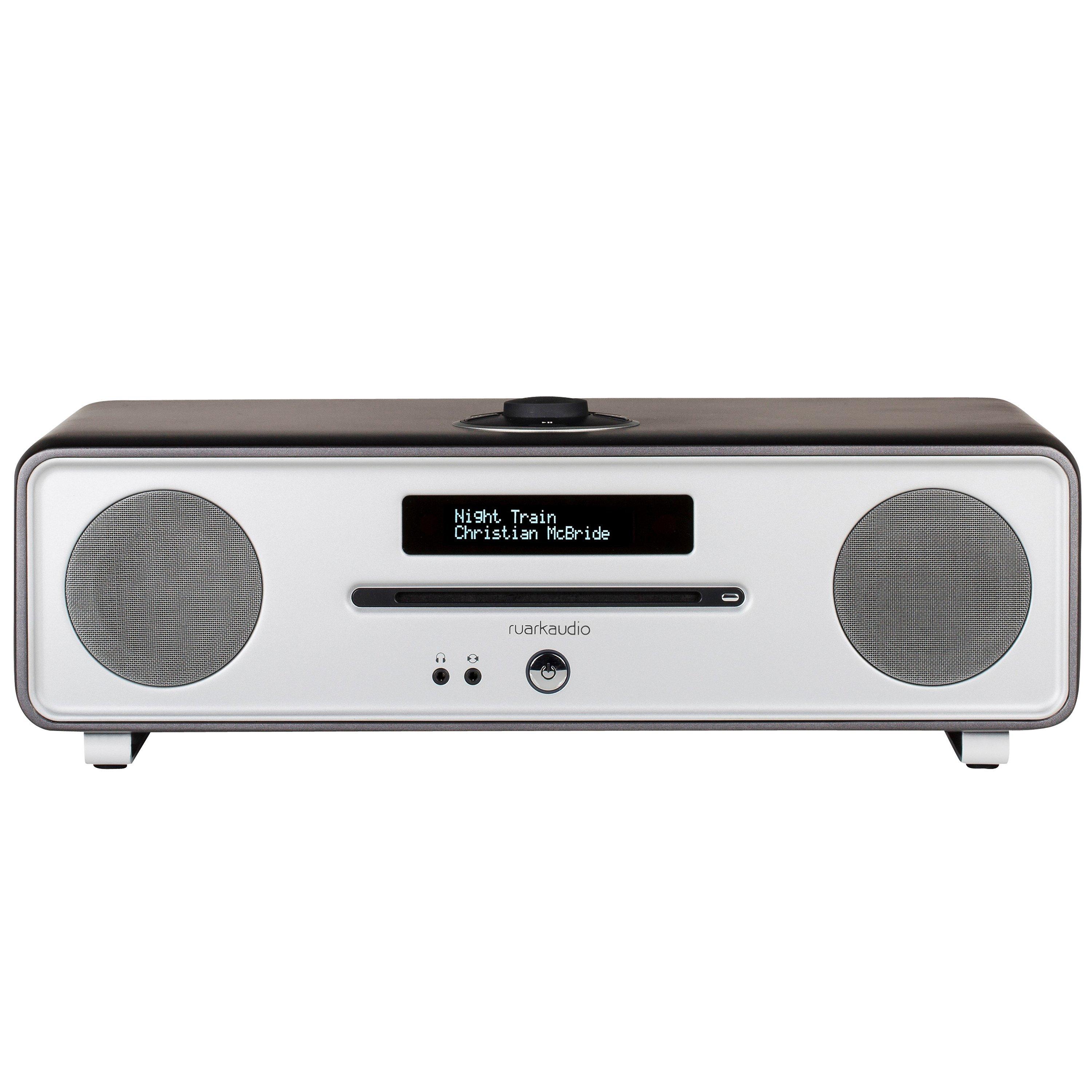 Ruark R4-30 30th Anniversary DAB/DAB+/FM Radio & CD Bluetooth All-In-One Music System with OLED Display, Wooden Case & Titanium Finish