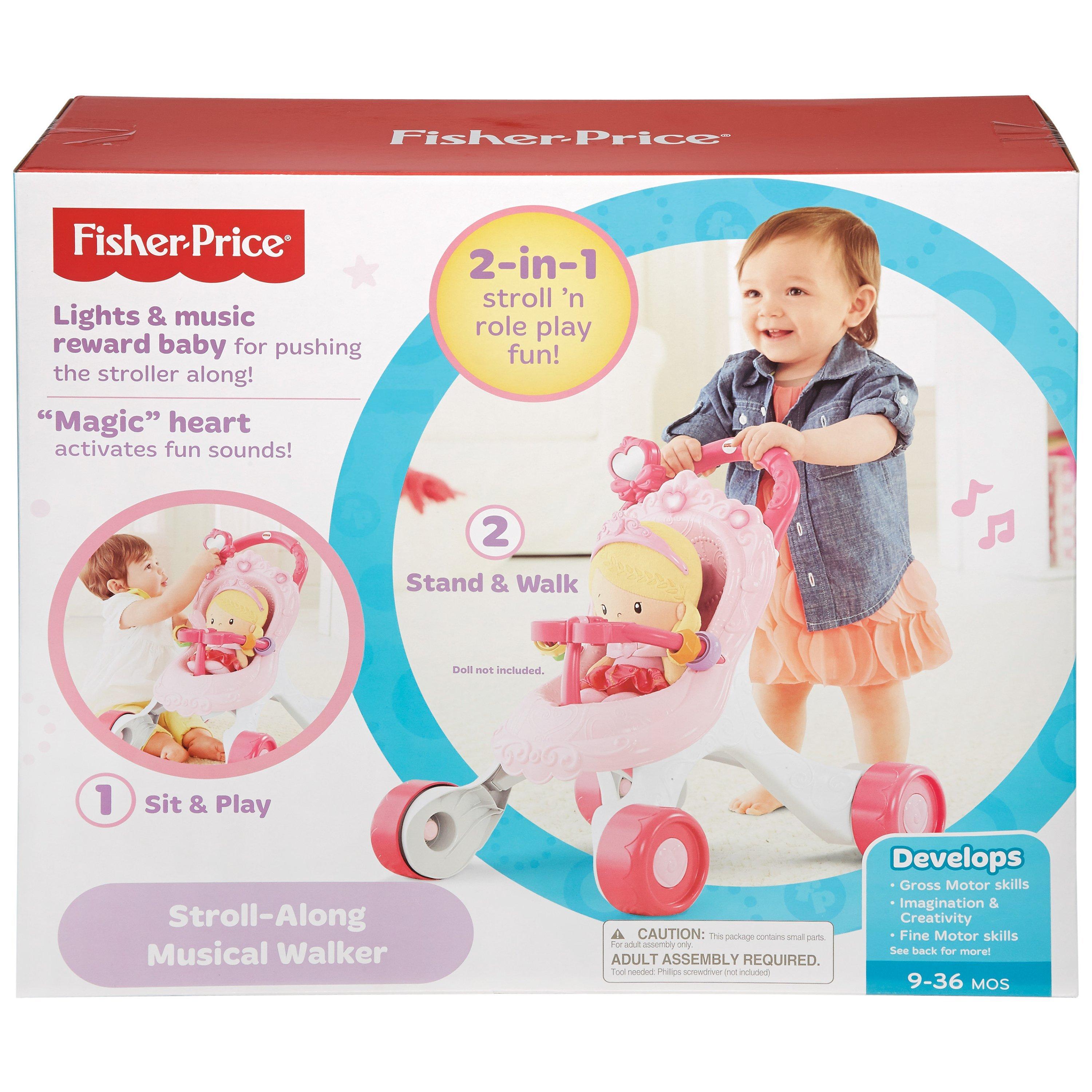 Fisher Price Princess Mommy Stroll Along Musical Walker