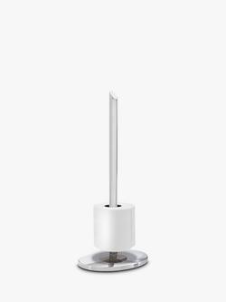 Robert Welch Oblique Toilet Roll Holder - view 2, Silver