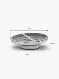 Robert Welch Oblique Soap Dish - view 2, Silver