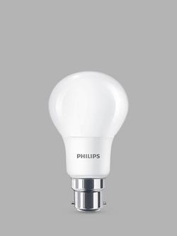 Philips 8W BC Classic LED Warm White Light Bulb, Pack of 6, 