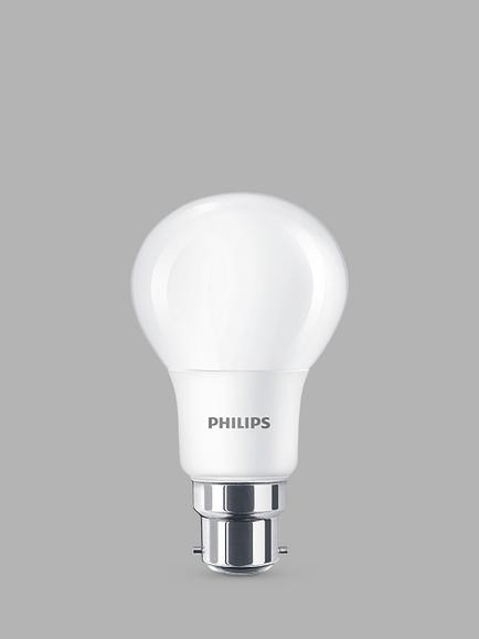 Philips 8W BC Classic LED Warm White Light Bulb, Pack of 6, 