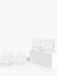 John Lewis Pavo Cut Crystal Glass Tumblers, 290ml, Assorted, Set of 4