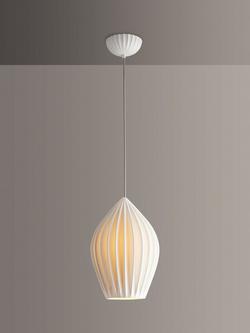 Original BTC Fin XL Pendant Ceiling Light, White, White