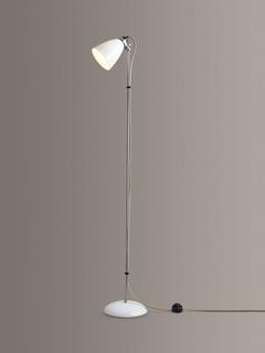 Original BTC Hector Medium Dome Floor Lamp, White/Satin
