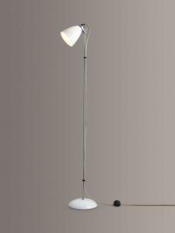 Original BTC Hector Medium Dome Floor Lamp, White/Satin