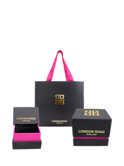 London Road 9ct Gold Diamond Meridian Pendant - view 2, Rose Gold