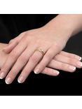 London Road 9ct Gold Portobello Raindrop Stack Ring, Yellow Gold, N