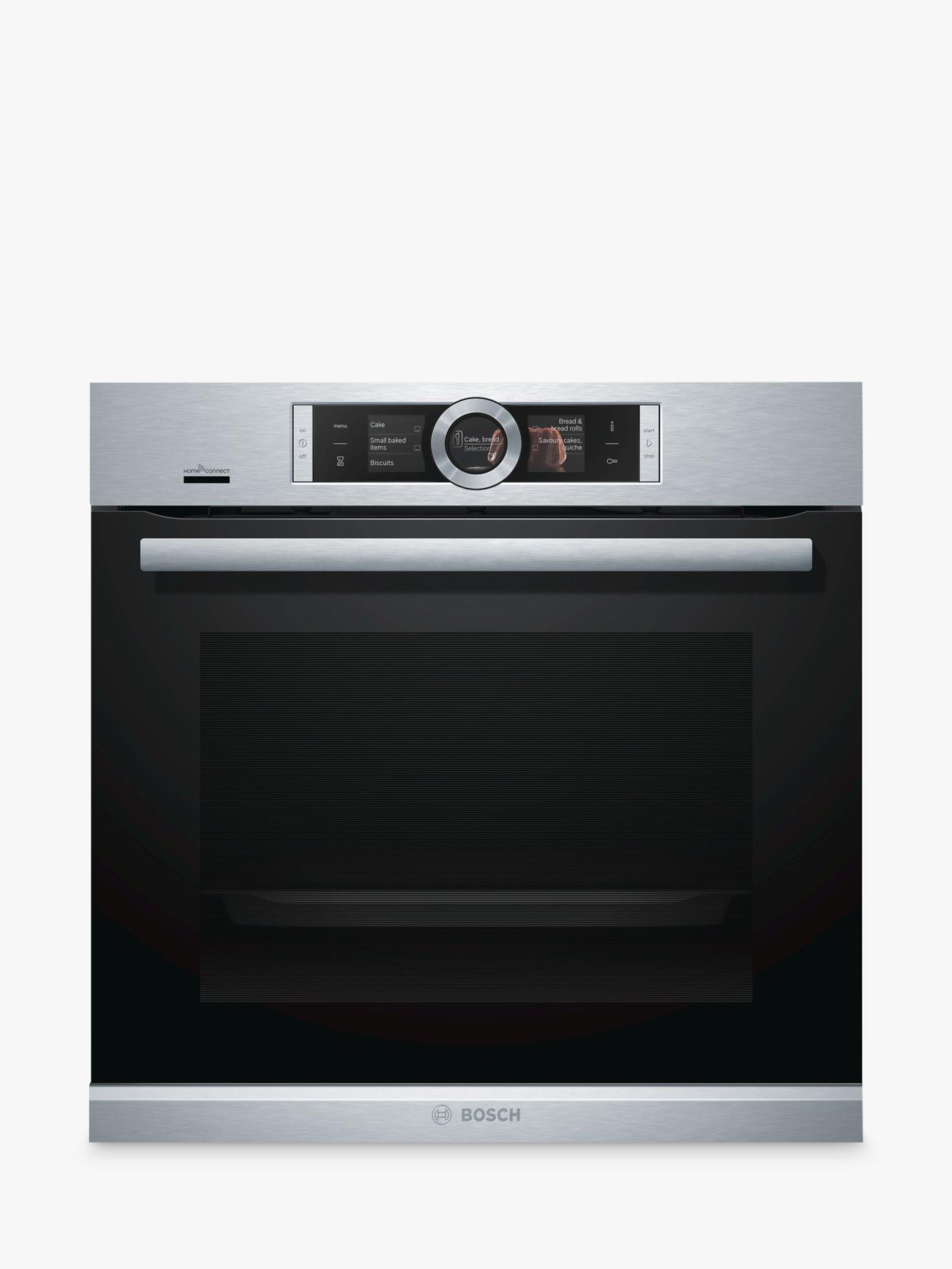 Bosch HBG6764S6B Built-In Single Oven with Home Connect, Brushed Steel