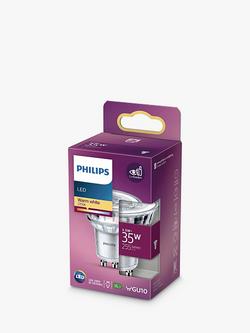 Philips 3.5W GU10 LED Spotlight Bulb - view 2, Clear