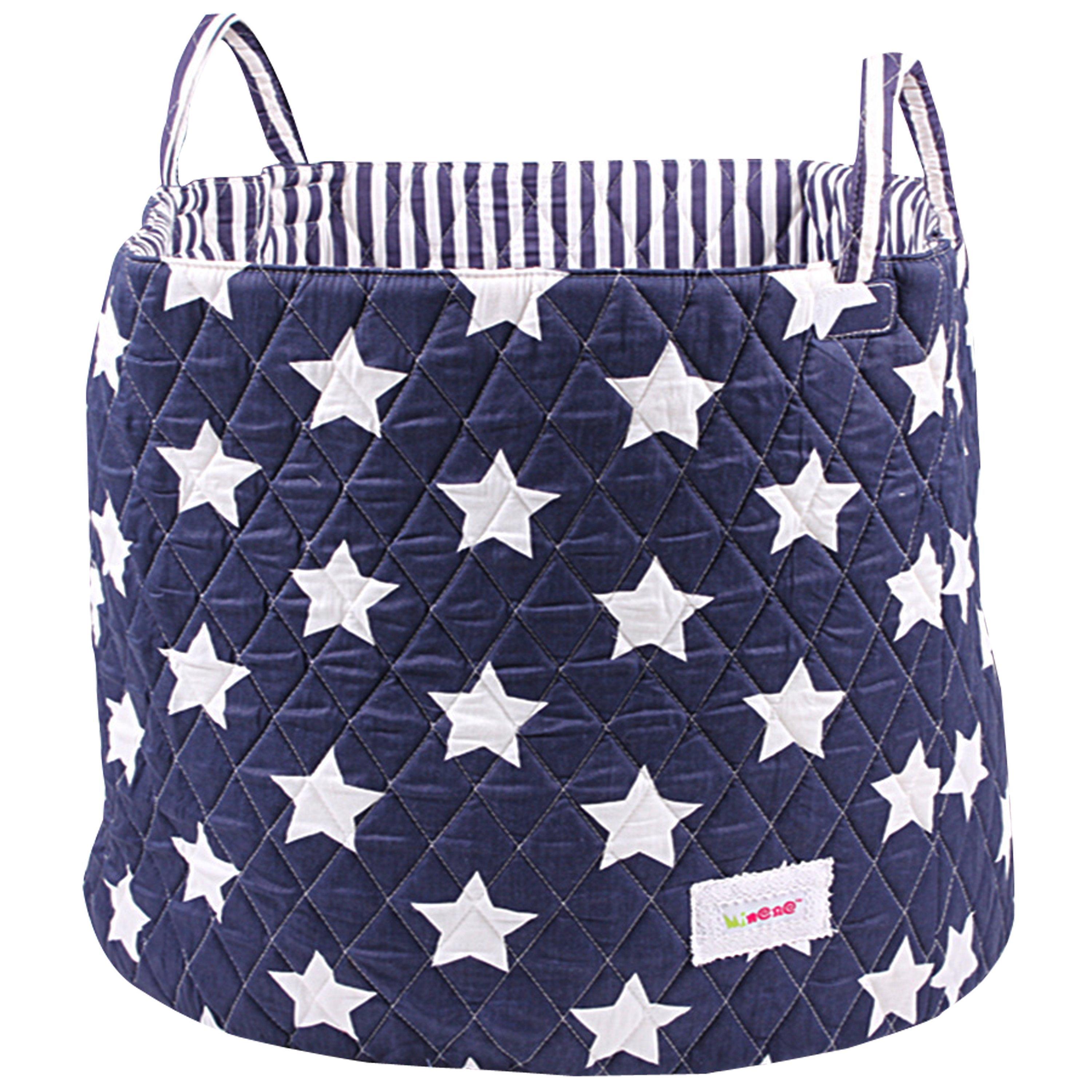 Minene Large Star Storage Basket, Navy