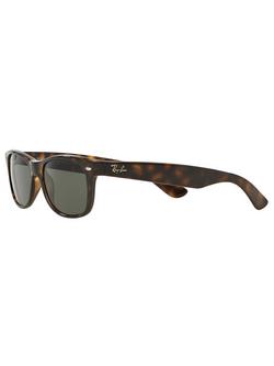 Ray-Ban RB2132 Unisex New Wayfarer Polarised Sunglasses - view 2, Tortoise