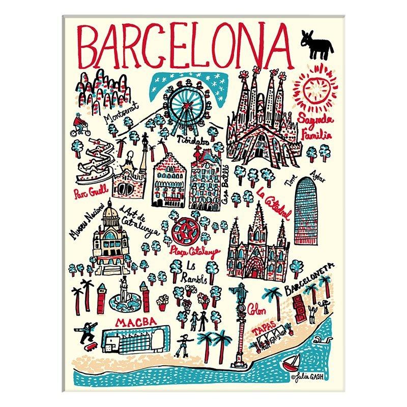 Julia Gash - Barcelona Unframed Print with Mount, 30 x 40cm