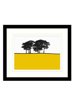 John Lewis Jacky Al-Samarraie 'Skipton Yellow' Framed Print, 44 x 54cm, Yellow/Multi