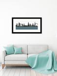 John Lewis Jacky Al-Samarraie 'London Skyline' Framed Print, 64 x 34cm