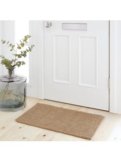 John Lewis Jute Loop Door Mat Rug - view 2, Natural