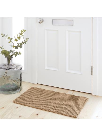 John Lewis Jute Loop Door Mat Rug - view 2, Natural