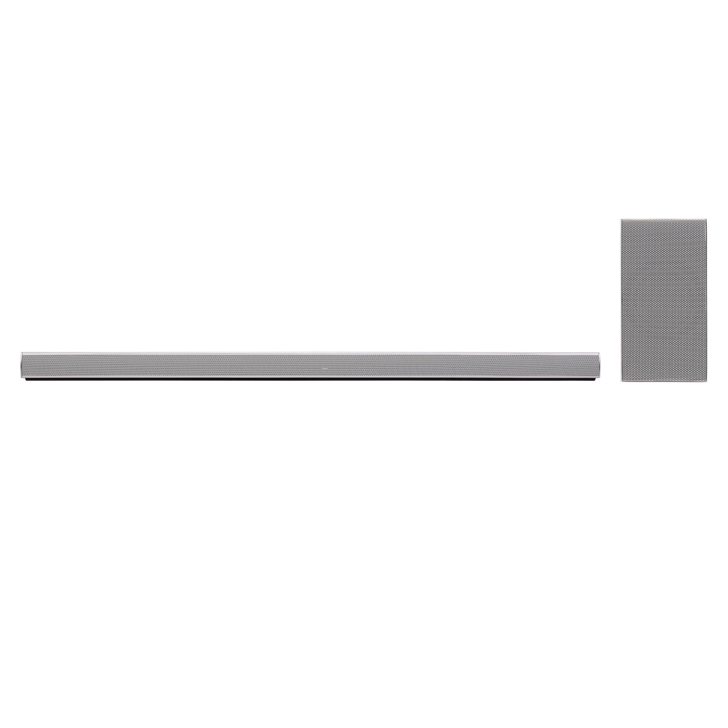 LG SH7 Wi-Fi & Bluetooth Sound Bar With Wireless Subwoofer and Adaptive Sound Control, Silver