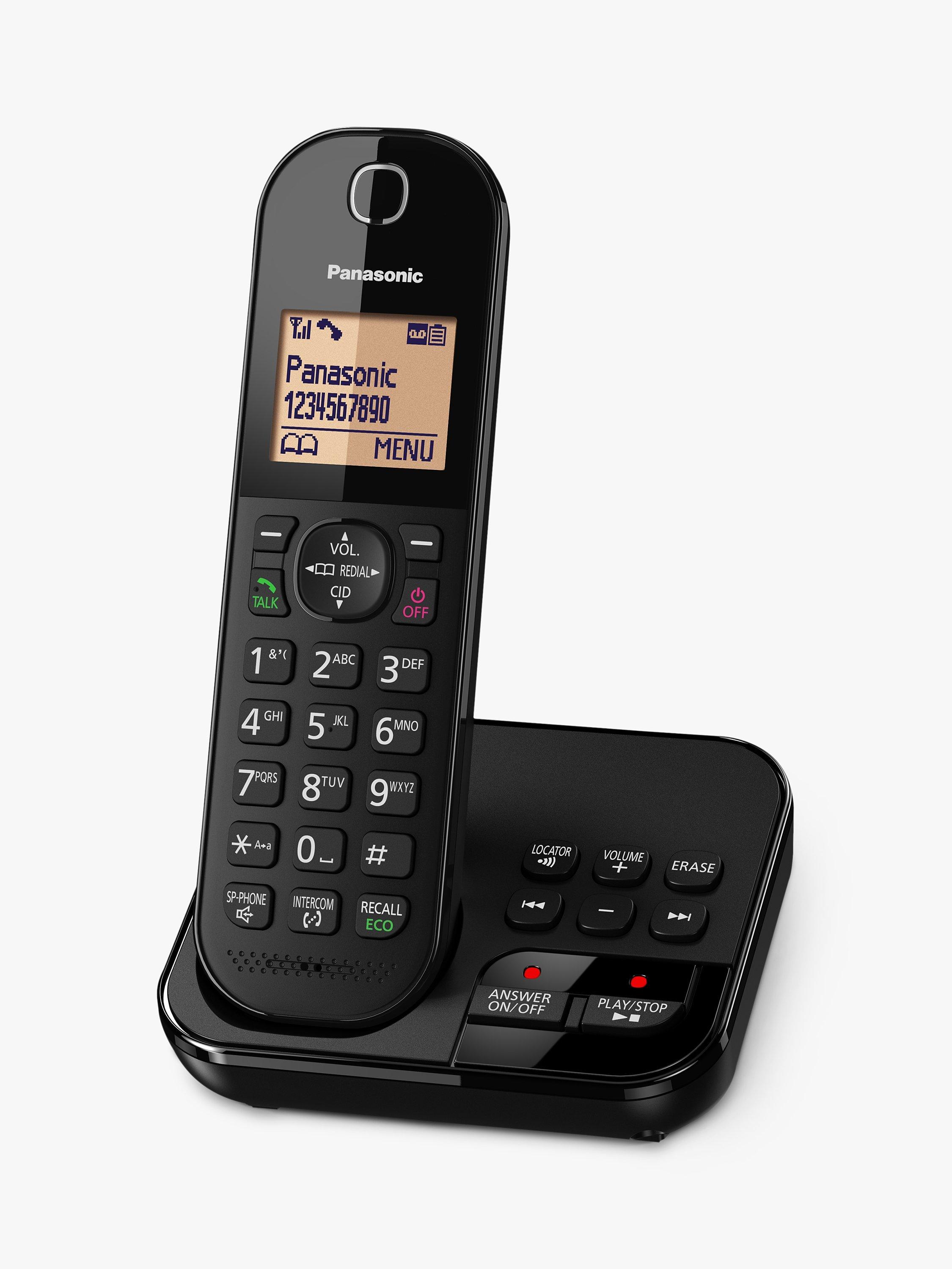Panasonic KX-TGC420EB Digital Cordless Telephone with 1.6" Backlit LCD Screen, Nuisance Call Blocker & Answering Machine, Single DECT