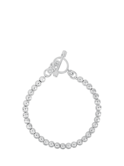 Andea Sterling Silver Ball Bead Bracelet, Silver, Silver