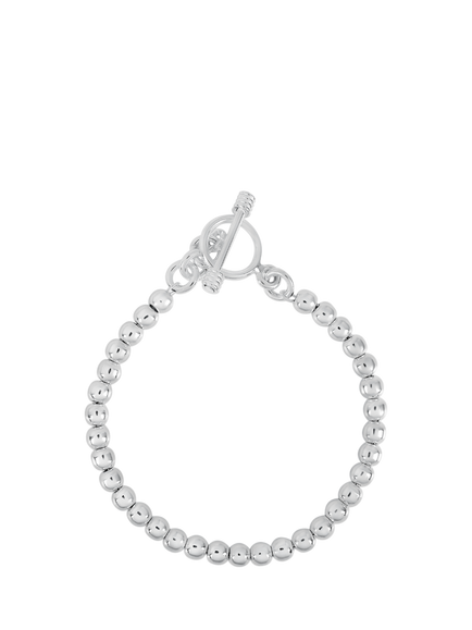Andea Sterling Silver Ball Bead Bracelet, Silver, Silver