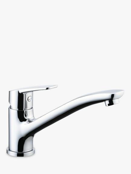 John Lewis Surf Single Lever Kitchen Tap, Chrome, Chrome
