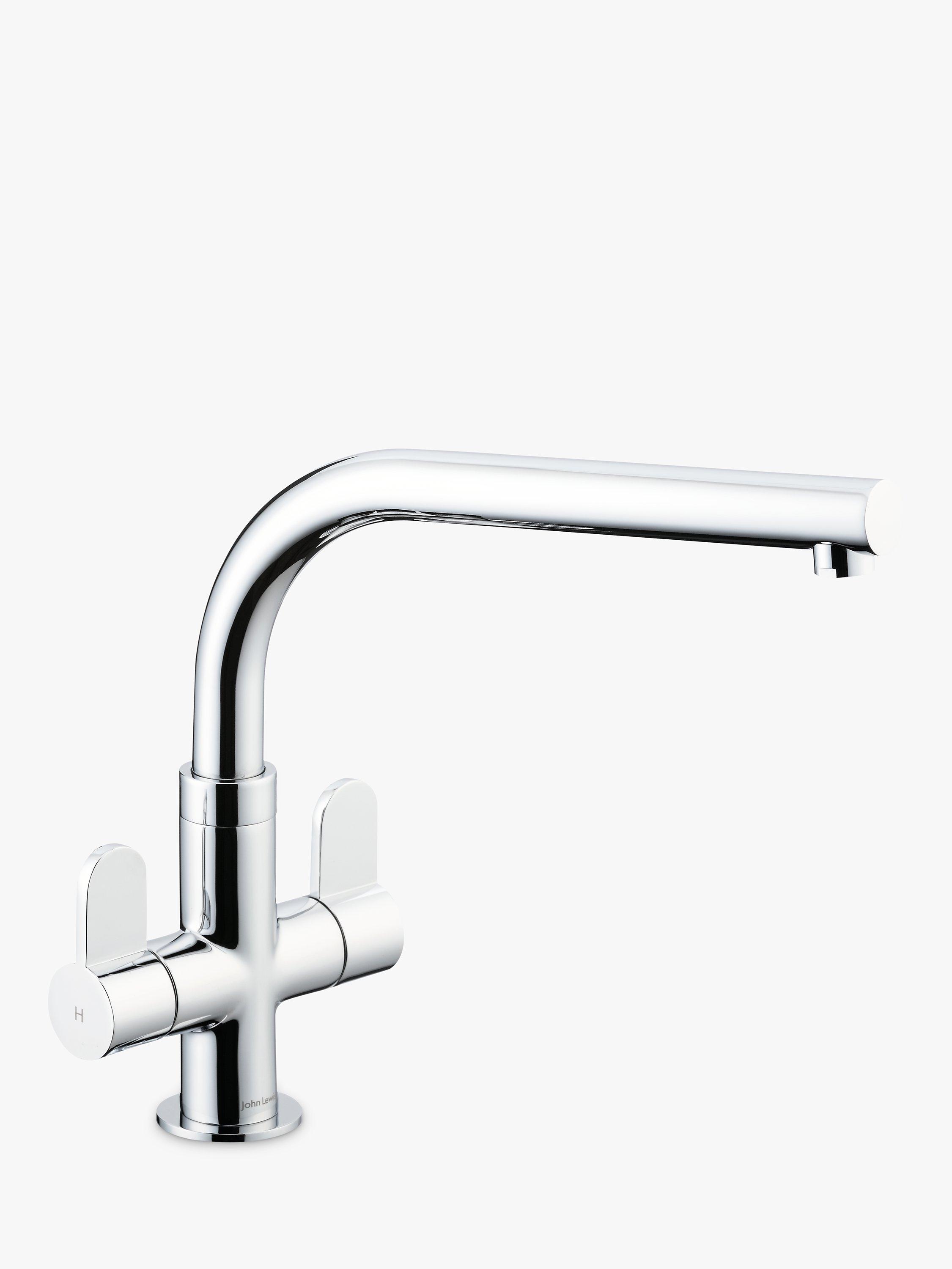 John Lewis Race 2 Lever Kitchen Tap