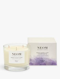 NEOM Wellbeing London Perfect Night's Sleep 3 Wick Scented Candle, 