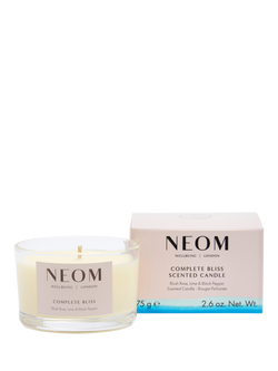 NEOM Wellbeing London Complete Bliss Travel Scented Candle, 