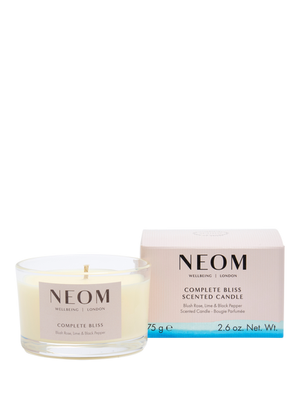 NEOM Wellbeing London Complete Bliss Travel Scented Candle, 