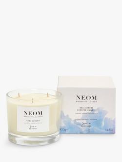 NEOM Wellbeing London Real Luxury 3 Wick Scented Candle, 