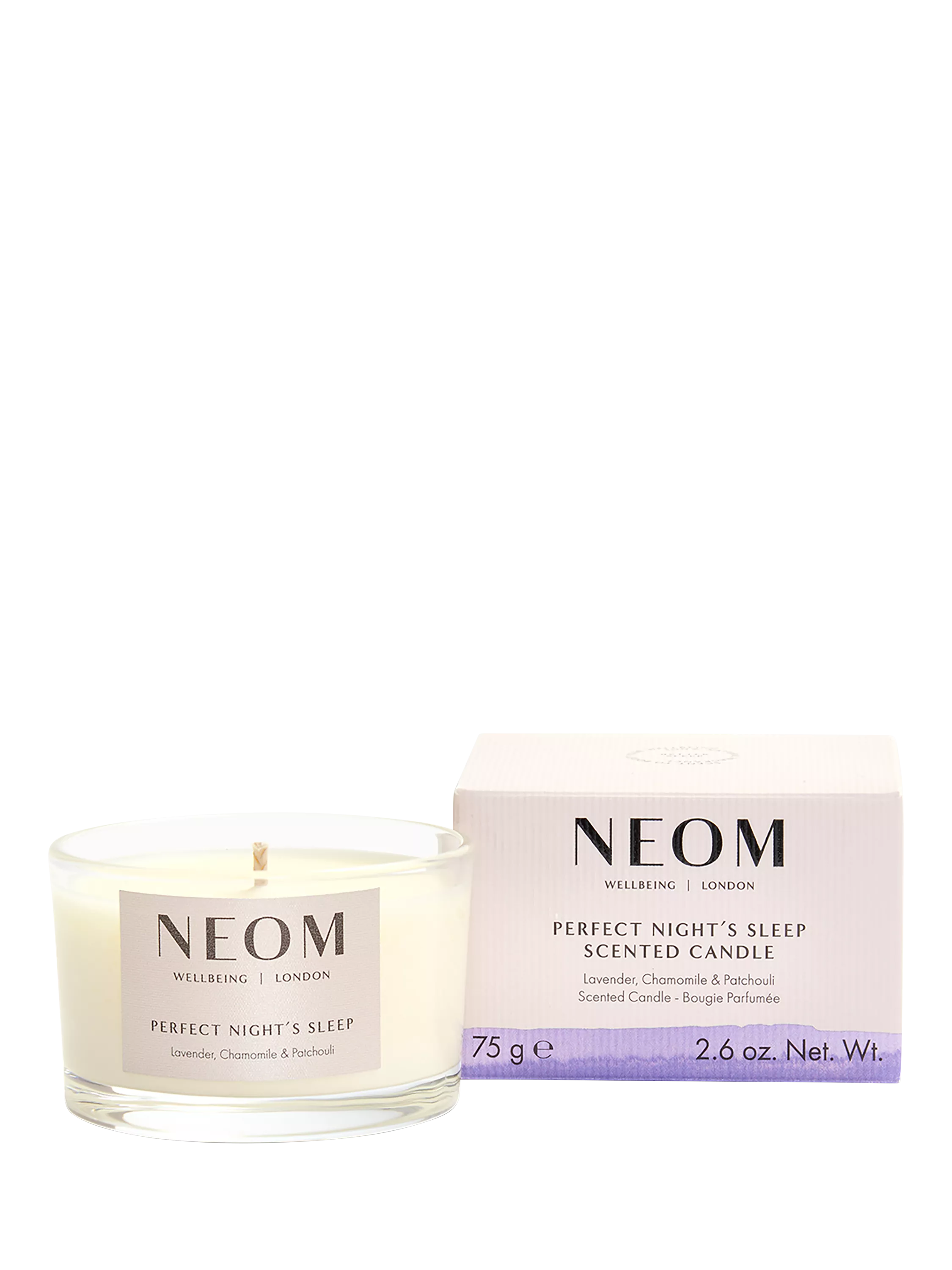 Perfect Night's Sleep Travel Scented Candle | NEOM Wellbeing London