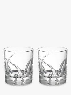 John Lewis Grosseto Cut Crystal Glass Tumblers, 290ml, Set of 2, Clear, Clear