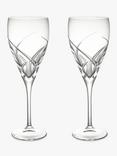 John Lewis Grosseto Cut Crystal Glass Red Wine Goblet, 320ml, Set of 2, Clear