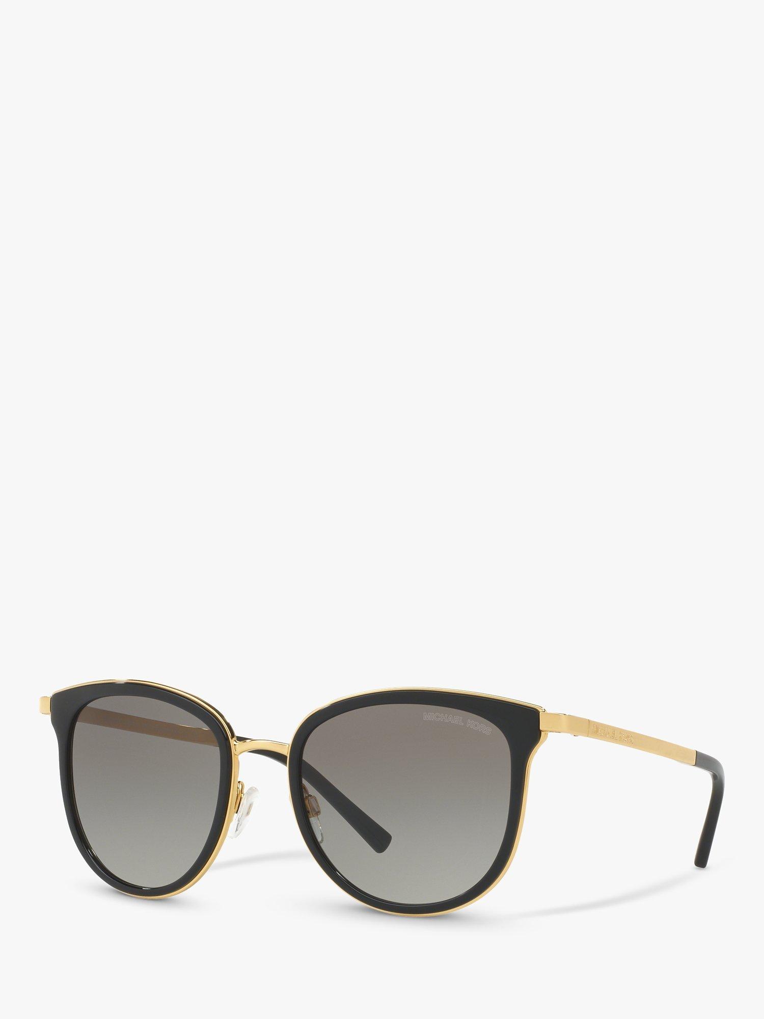 Michael Kors MK1010 Adrianna Oval Sunglasses, Black