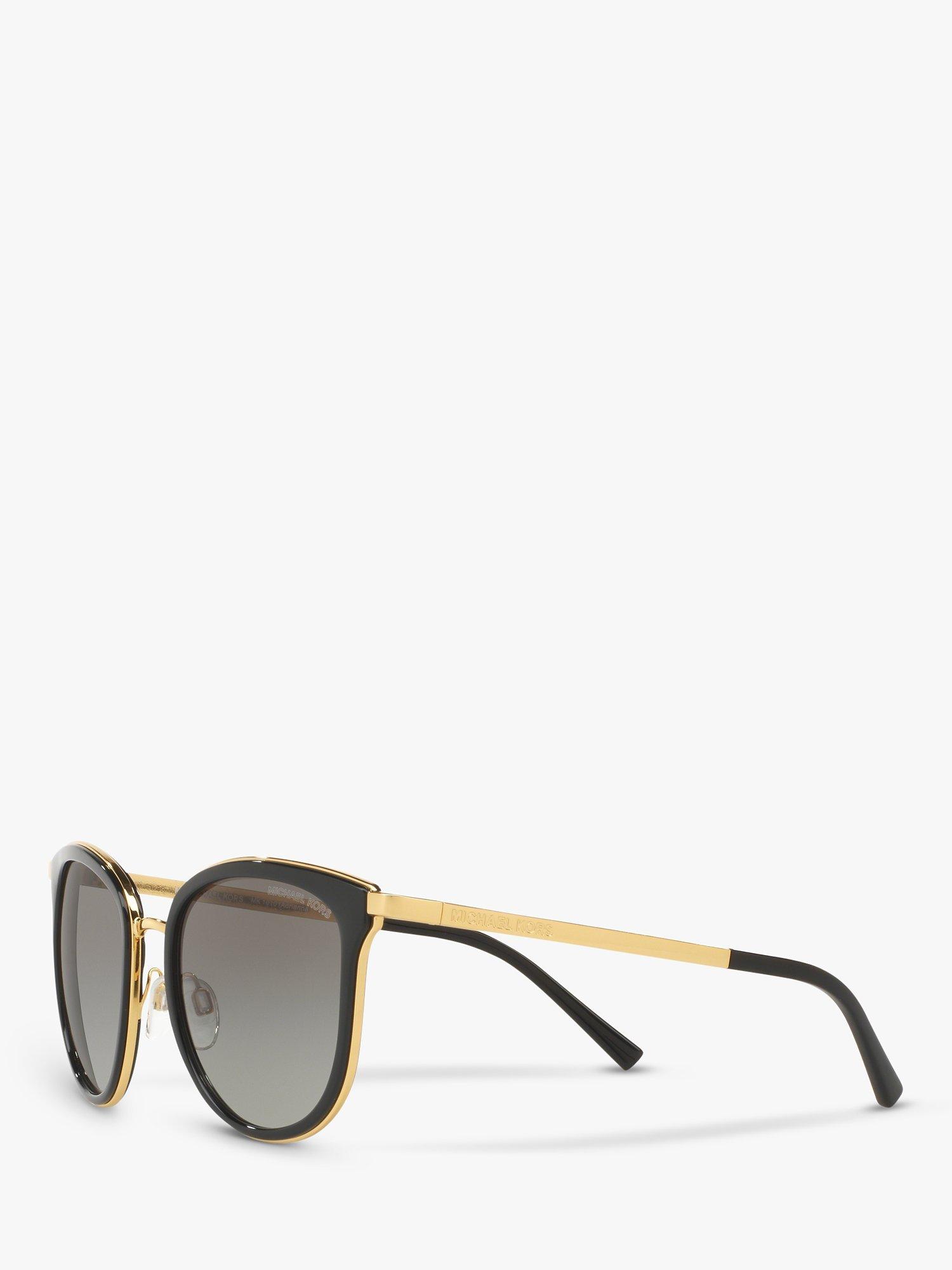 Michael Kors MK1010 Adrianna Oval Sunglasses, Black