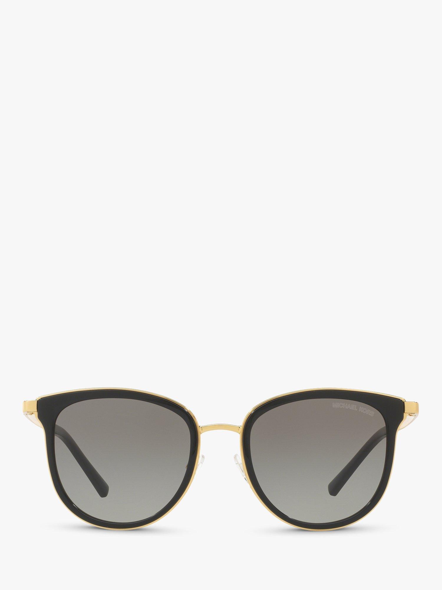 Michael Kors MK1010 Adrianna Oval Sunglasses, Black