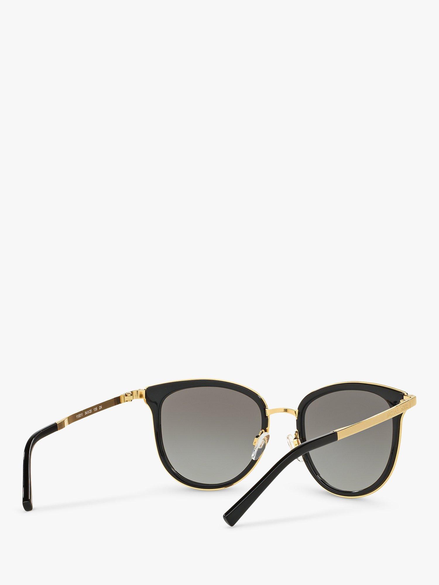 Michael Kors MK1010 Adrianna Oval Sunglasses, Black