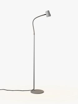 Serious Readers Alex Dimmable LED Floor Lamp, White/Nickel - view 2, White/Nickel