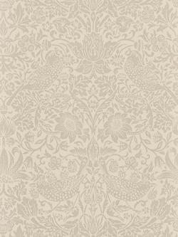 Morris & Co. Pure Strawberry Thief Wallpaper, Ecru / Cream Dmpu216020