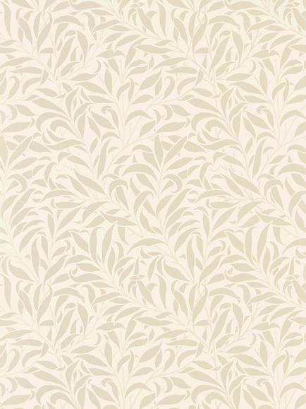 Morris & Co. Pure Willow Bough Wallpaper, Ivory / Pearl Dmpu216022