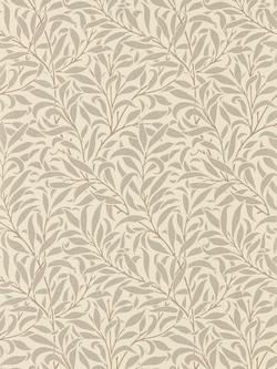 Morris & Co. Pure Willow Bough Wallpaper, Ecru / Silver Dmpu216023