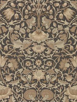 Morris & Co. Pure Lodden Wallpaper, Charcoal / Gold Dmpu216027