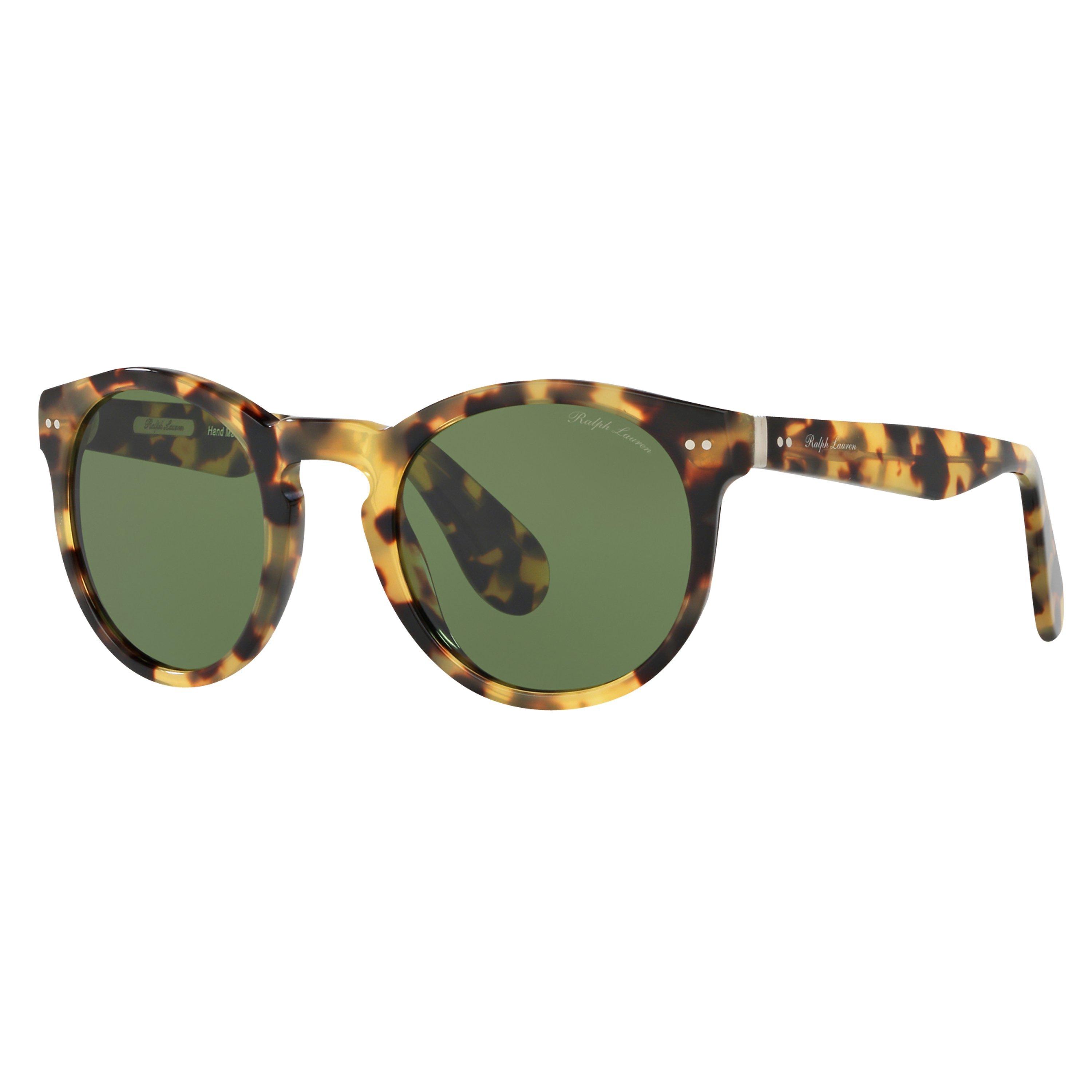 Ralph Lauren RL8146 Oval Sunglasses, Light Havana
